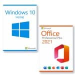 Microsoft Windows 10 Home + Microsoft Office 2021 Professional