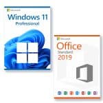 Microsoft Office 2019 Standard + Microsoft Windows 11 Pro Licencia para 3 PC