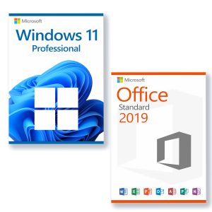 Microsoft Office 2019 Standard + Microsoft Windows 11 Pro Licencia para 3 PC