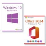 Microsoft Office 2024 Professional Plus + Microsoft Windows 10 Professional para 3 PC