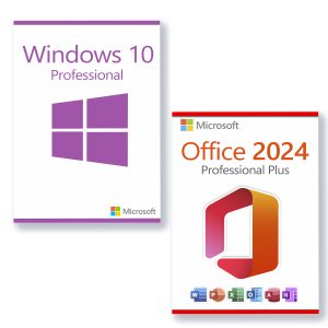 Microsoft Office 2024 Professional Plus + Microsoft Windows 10 Professional para 3 PC