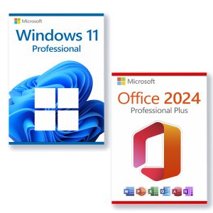 Microsoft Office 2024 Professional Plus + Microsoft Windows 11 Professional Licencia para 3 PC