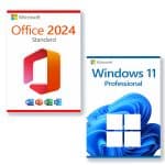 Microsoft Office 2024 Standard + Microsoft Windows 11 Professional Licencia para 3 PC
