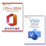Microsoft Office 2024 Professional Plus + Microsoft Visio 2024 Professional Licencia para 3 PC