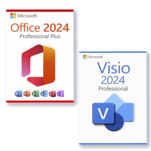 Microsoft Office 2024 Professional Plus + Microsoft Visio 2024 Professional Licencia para 3 PC
