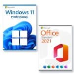 Microsoft Office 2021 Standard + Microsoft Windows 11 Pro licencia para 3 PC